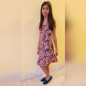 NEW FEELING print baby doll dress. Size Small